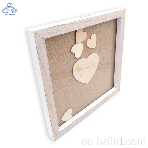 3D MDF Shadow Box Display für Hochzeit